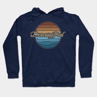 Drowning Pool Retro Waves Hoodie